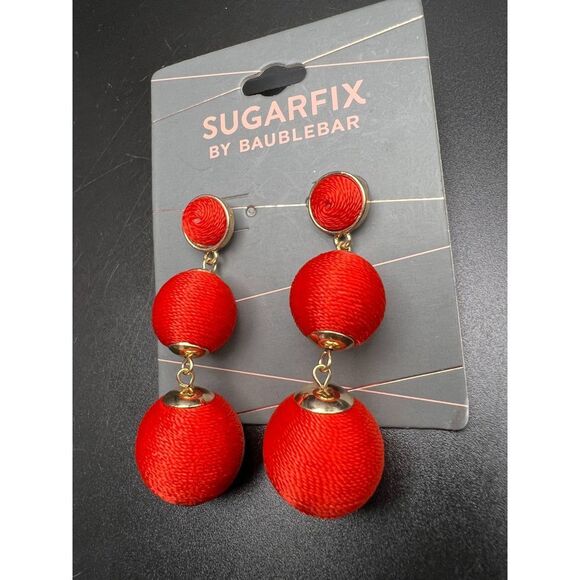Sugarfix by BaubleBar Red Drop Earrings - Picture 4 of 4